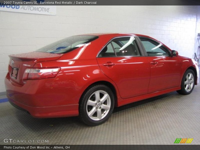 Barcelona Red Metallic / Dark Charcoal 2007 Toyota Camry SE