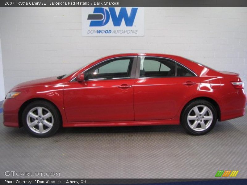 Barcelona Red Metallic / Dark Charcoal 2007 Toyota Camry SE