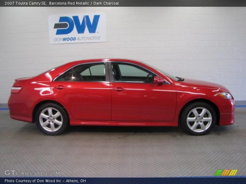 Barcelona Red Metallic / Dark Charcoal 2007 Toyota Camry SE