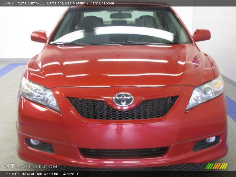 Barcelona Red Metallic / Dark Charcoal 2007 Toyota Camry SE