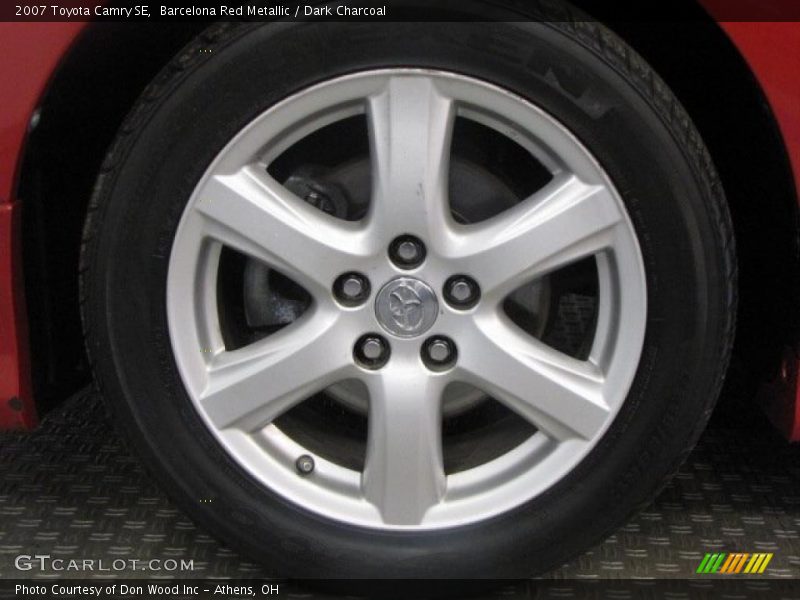 Barcelona Red Metallic / Dark Charcoal 2007 Toyota Camry SE