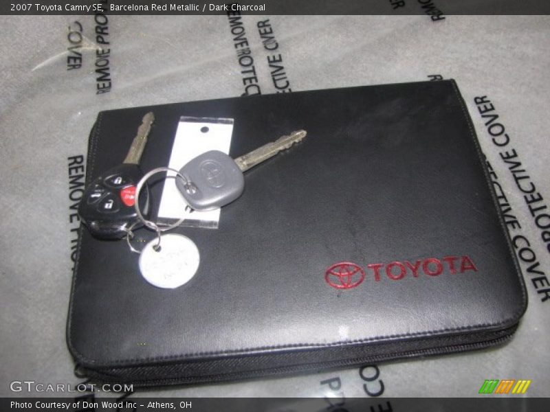 Barcelona Red Metallic / Dark Charcoal 2007 Toyota Camry SE