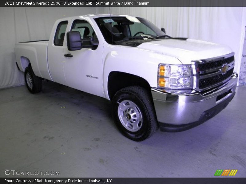 Summit White / Dark Titanium 2011 Chevrolet Silverado 2500HD Extended Cab