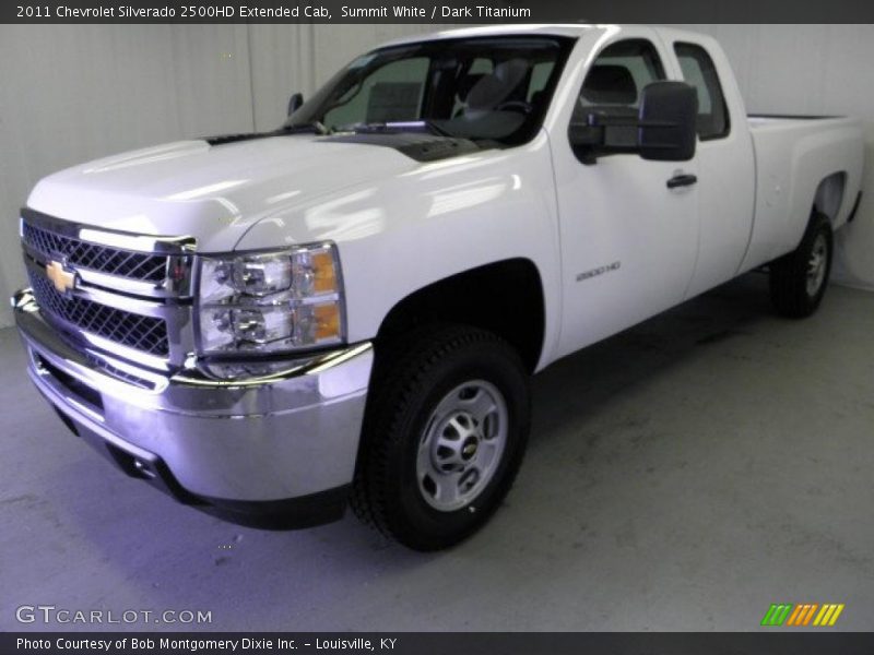 Summit White / Dark Titanium 2011 Chevrolet Silverado 2500HD Extended Cab