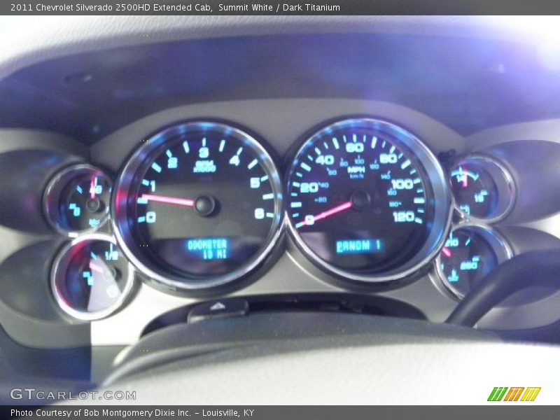 Summit White / Dark Titanium 2011 Chevrolet Silverado 2500HD Extended Cab