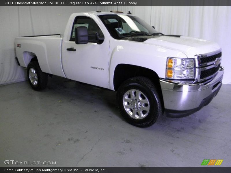 Summit White / Ebony 2011 Chevrolet Silverado 3500HD LT Regular Cab 4x4