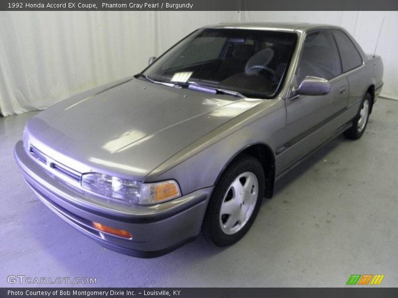 Phantom Gray Pearl / Burgundy 1992 Honda Accord EX Coupe