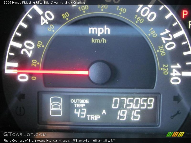 Billet Silver Metallic / Graphite 2006 Honda Ridgeline RTL