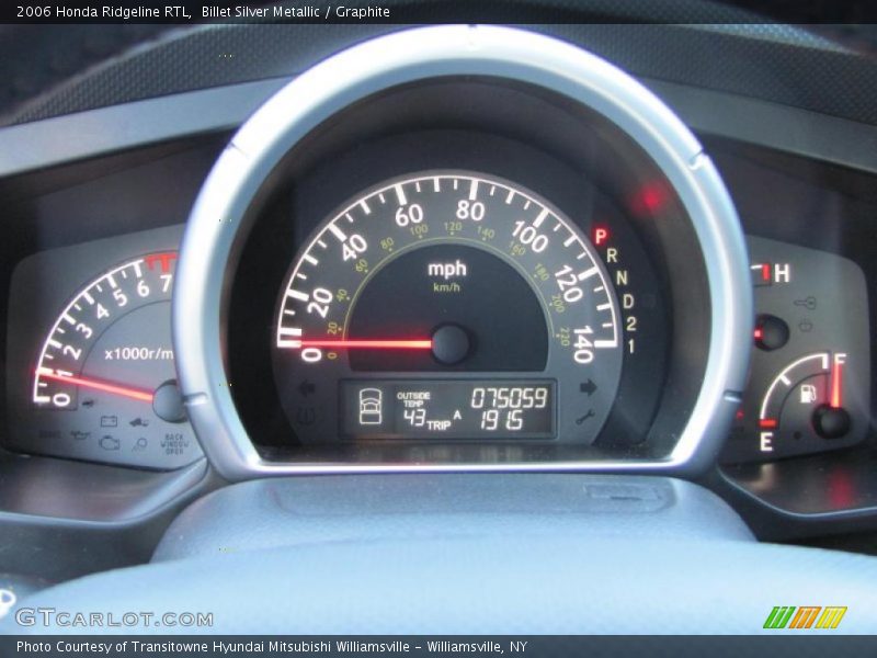Billet Silver Metallic / Graphite 2006 Honda Ridgeline RTL