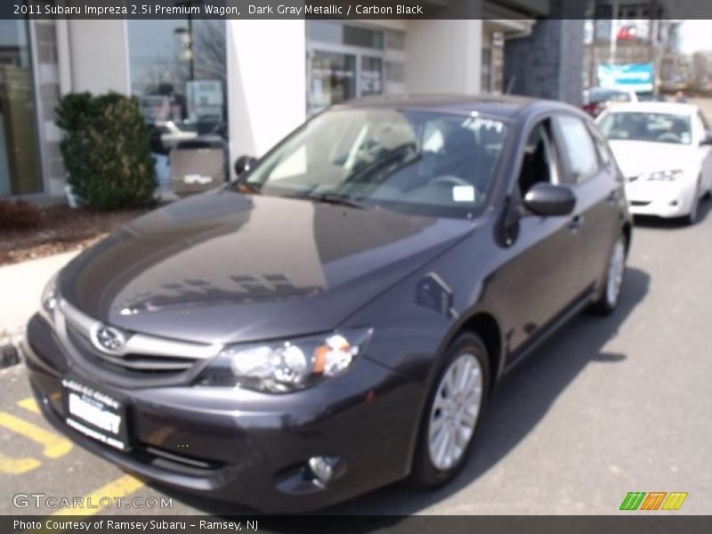 Dark Gray Metallic / Carbon Black 2011 Subaru Impreza 2.5i Premium Wagon