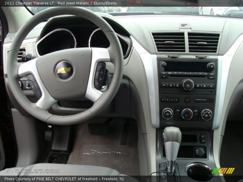 Red Jewel Metallic / Ebony/Ebony 2011 Chevrolet Traverse LT