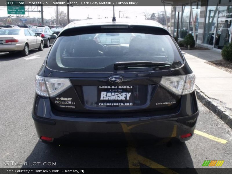 Dark Gray Metallic / Carbon Black 2011 Subaru Impreza 2.5i Premium Wagon
