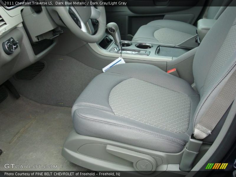 Dark Blue Metallic / Dark Gray/Light Gray 2011 Chevrolet Traverse LS