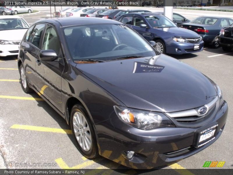 Dark Gray Metallic / Carbon Black 2011 Subaru Impreza 2.5i Premium Wagon
