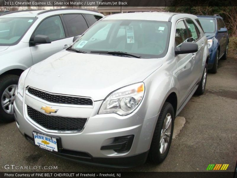 Silver Ice Metallic / Light Titanium/Jet Black 2011 Chevrolet Equinox LS