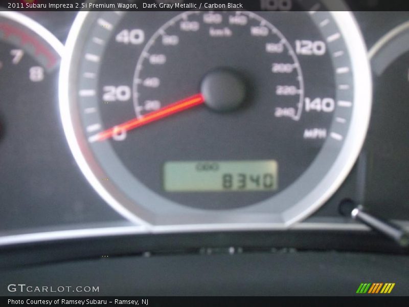 Dark Gray Metallic / Carbon Black 2011 Subaru Impreza 2.5i Premium Wagon