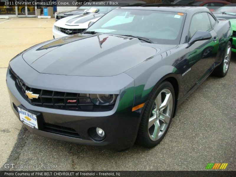 Cyber Gray Metallic / Black 2011 Chevrolet Camaro LT/RS Coupe