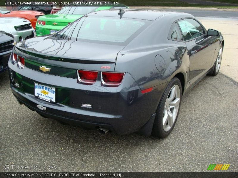 Cyber Gray Metallic / Black 2011 Chevrolet Camaro LT/RS Coupe