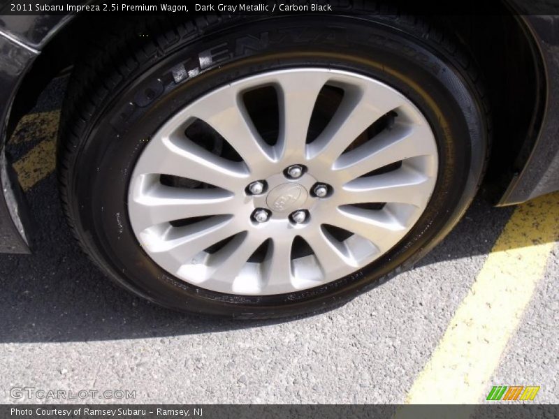 Dark Gray Metallic / Carbon Black 2011 Subaru Impreza 2.5i Premium Wagon