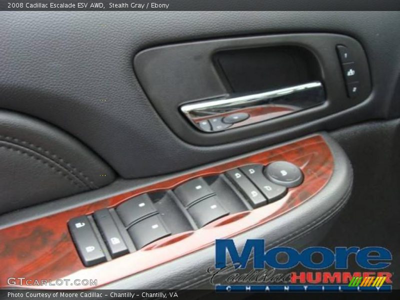 Stealth Gray / Ebony 2008 Cadillac Escalade ESV AWD