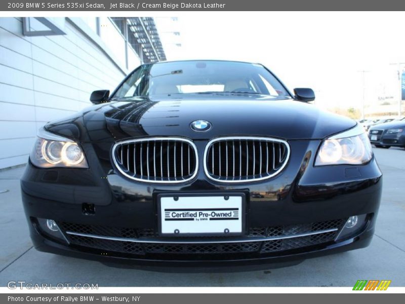 Jet Black / Cream Beige Dakota Leather 2009 BMW 5 Series 535xi Sedan
