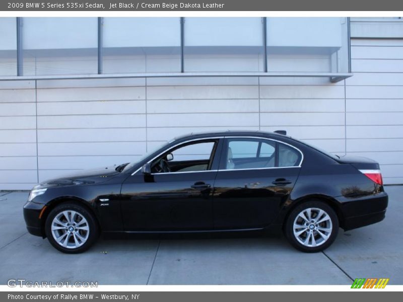 Jet Black / Cream Beige Dakota Leather 2009 BMW 5 Series 535xi Sedan