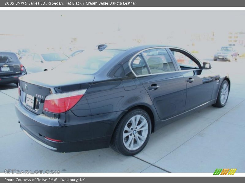 Jet Black / Cream Beige Dakota Leather 2009 BMW 5 Series 535xi Sedan