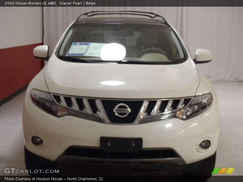 Glacier Pearl / Beige 2009 Nissan Murano LE AWD