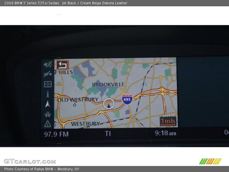 Jet Black / Cream Beige Dakota Leather 2009 BMW 5 Series 535xi Sedan