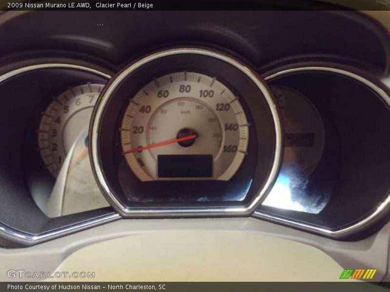 Glacier Pearl / Beige 2009 Nissan Murano LE AWD