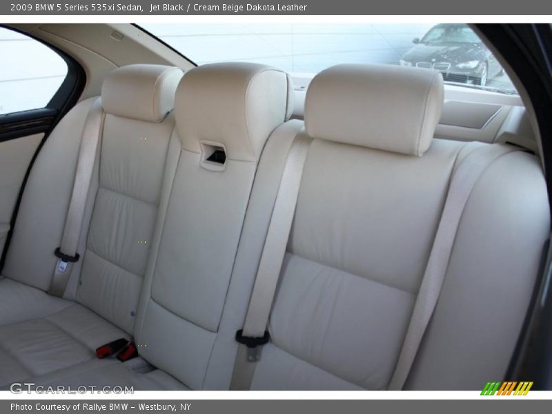 Jet Black / Cream Beige Dakota Leather 2009 BMW 5 Series 535xi Sedan
