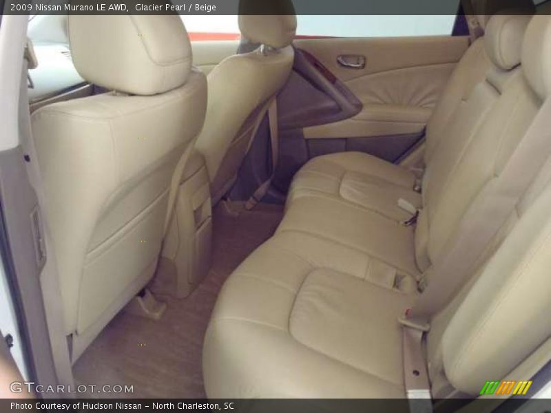 Glacier Pearl / Beige 2009 Nissan Murano LE AWD