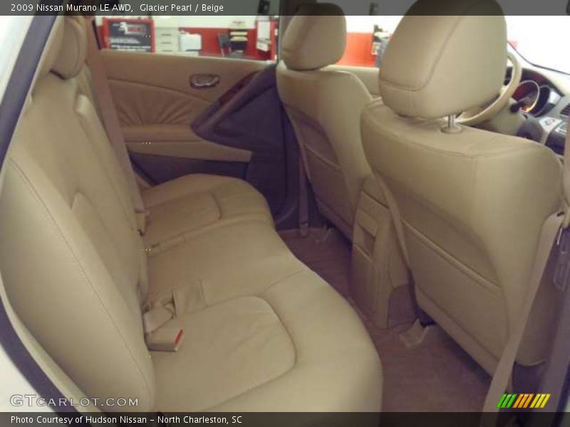 Glacier Pearl / Beige 2009 Nissan Murano LE AWD