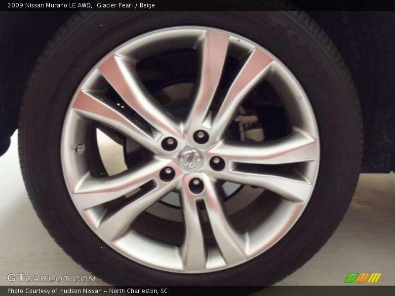 Glacier Pearl / Beige 2009 Nissan Murano LE AWD