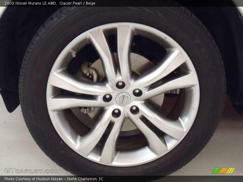 Glacier Pearl / Beige 2009 Nissan Murano LE AWD