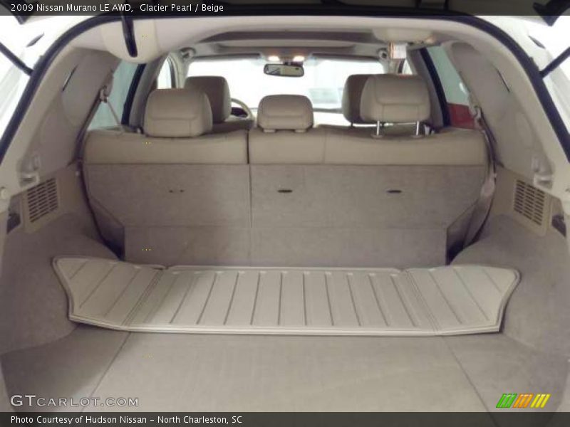Glacier Pearl / Beige 2009 Nissan Murano LE AWD
