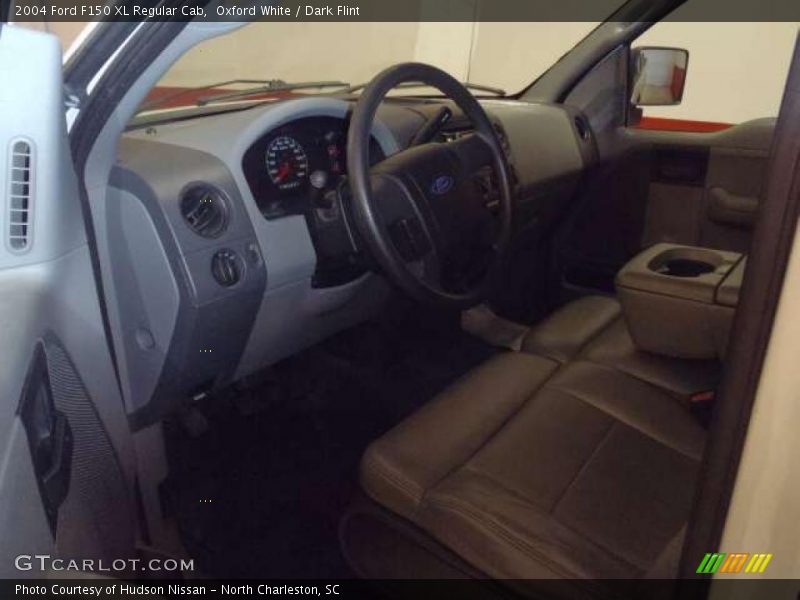 Oxford White / Dark Flint 2004 Ford F150 XL Regular Cab