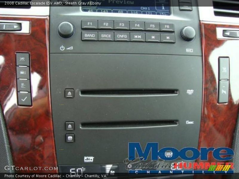 Stealth Gray / Ebony 2008 Cadillac Escalade ESV AWD