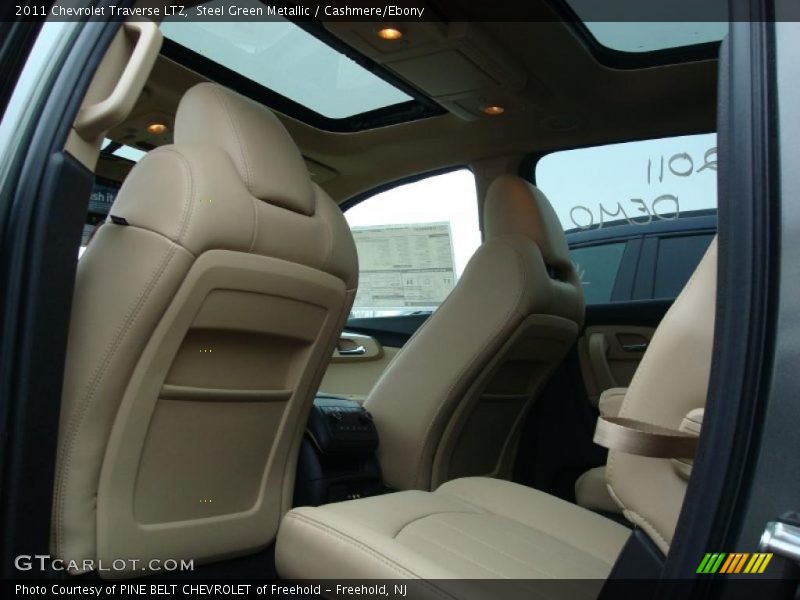 Steel Green Metallic / Cashmere/Ebony 2011 Chevrolet Traverse LTZ