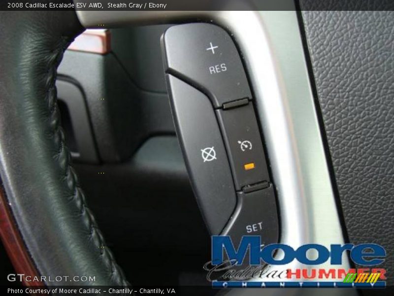 Stealth Gray / Ebony 2008 Cadillac Escalade ESV AWD