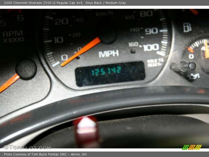 Onyx Black / Medium Gray 2000 Chevrolet Silverado 2500 LS Regular Cab 4x4