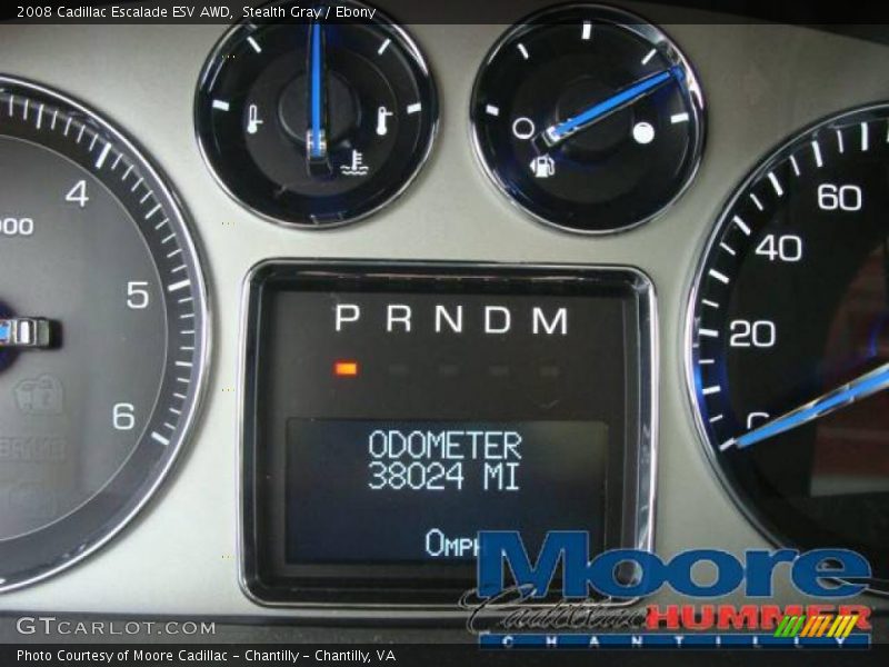 Stealth Gray / Ebony 2008 Cadillac Escalade ESV AWD