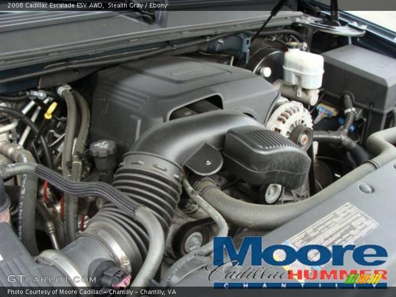 Stealth Gray / Ebony 2008 Cadillac Escalade ESV AWD