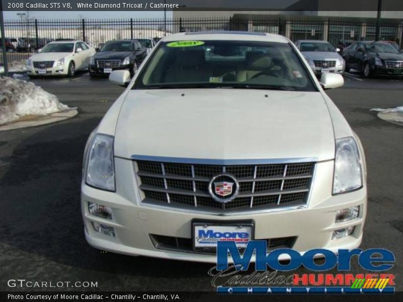 White Diamond Tricoat / Cashmere 2008 Cadillac STS V8