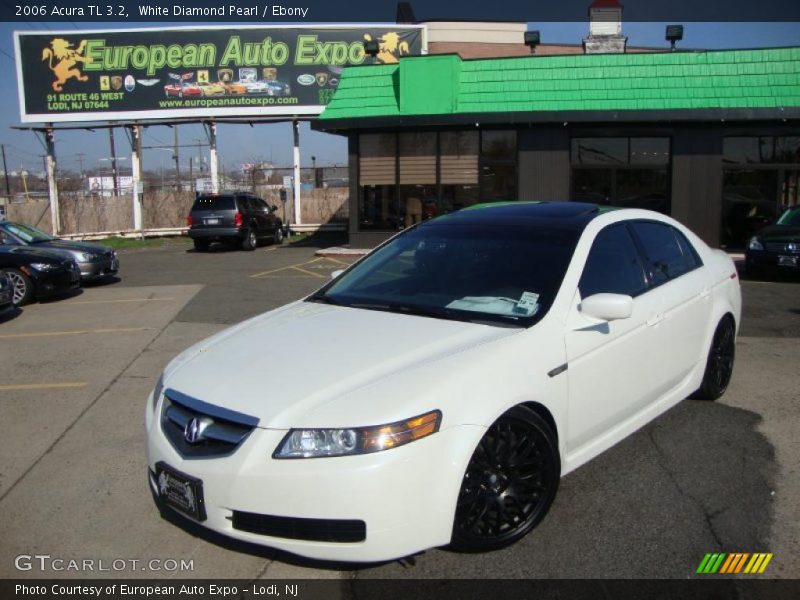 White Diamond Pearl / Ebony 2006 Acura TL 3.2