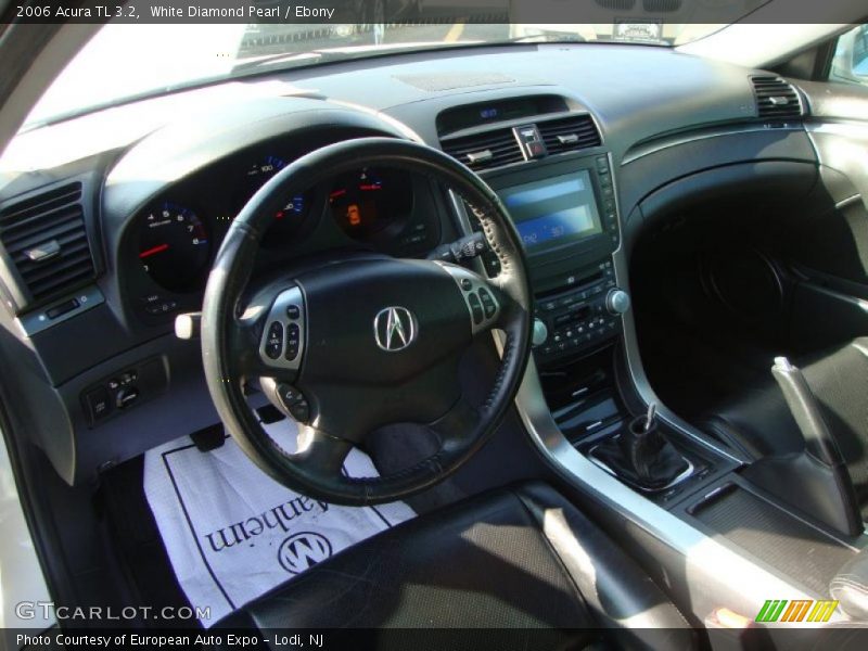 White Diamond Pearl / Ebony 2006 Acura TL 3.2