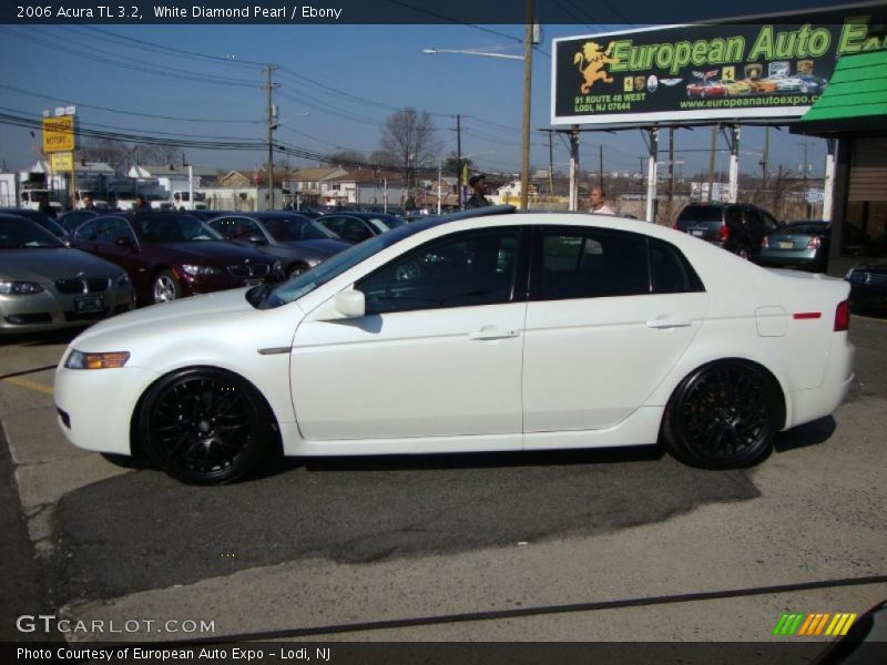 White Diamond Pearl / Ebony 2006 Acura TL 3.2