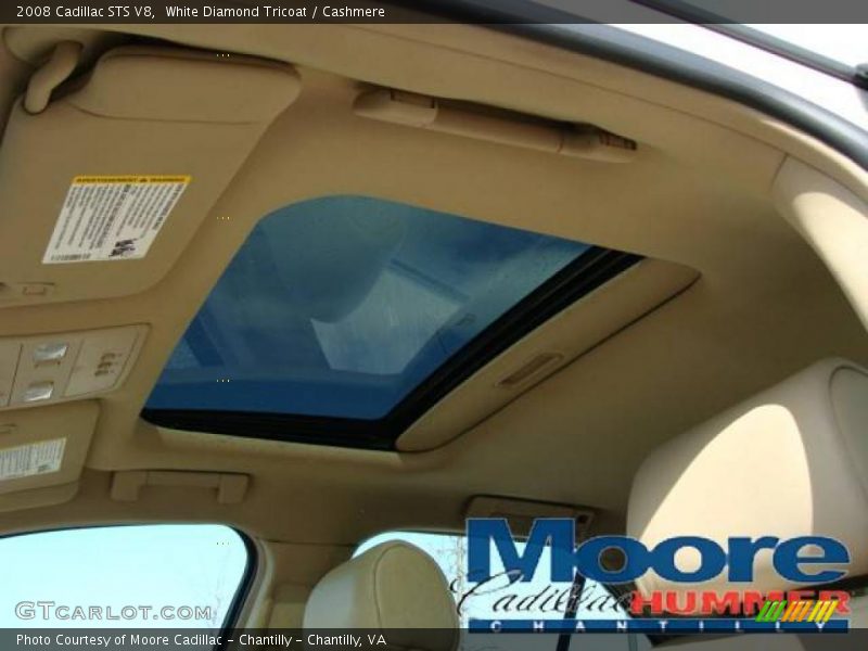 White Diamond Tricoat / Cashmere 2008 Cadillac STS V8