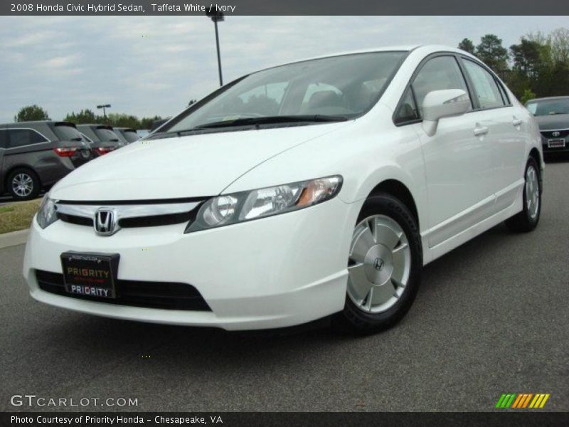 Taffeta White / Ivory 2008 Honda Civic Hybrid Sedan