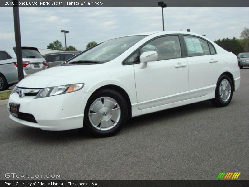 Taffeta White / Ivory 2008 Honda Civic Hybrid Sedan